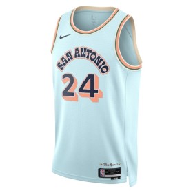 Camiseta Hombre NBA San Antonio Spurs Devin Vassell 2024-25 Nike City Edition Azul Swingman